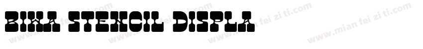 Biwa Stencil Displa字体转换